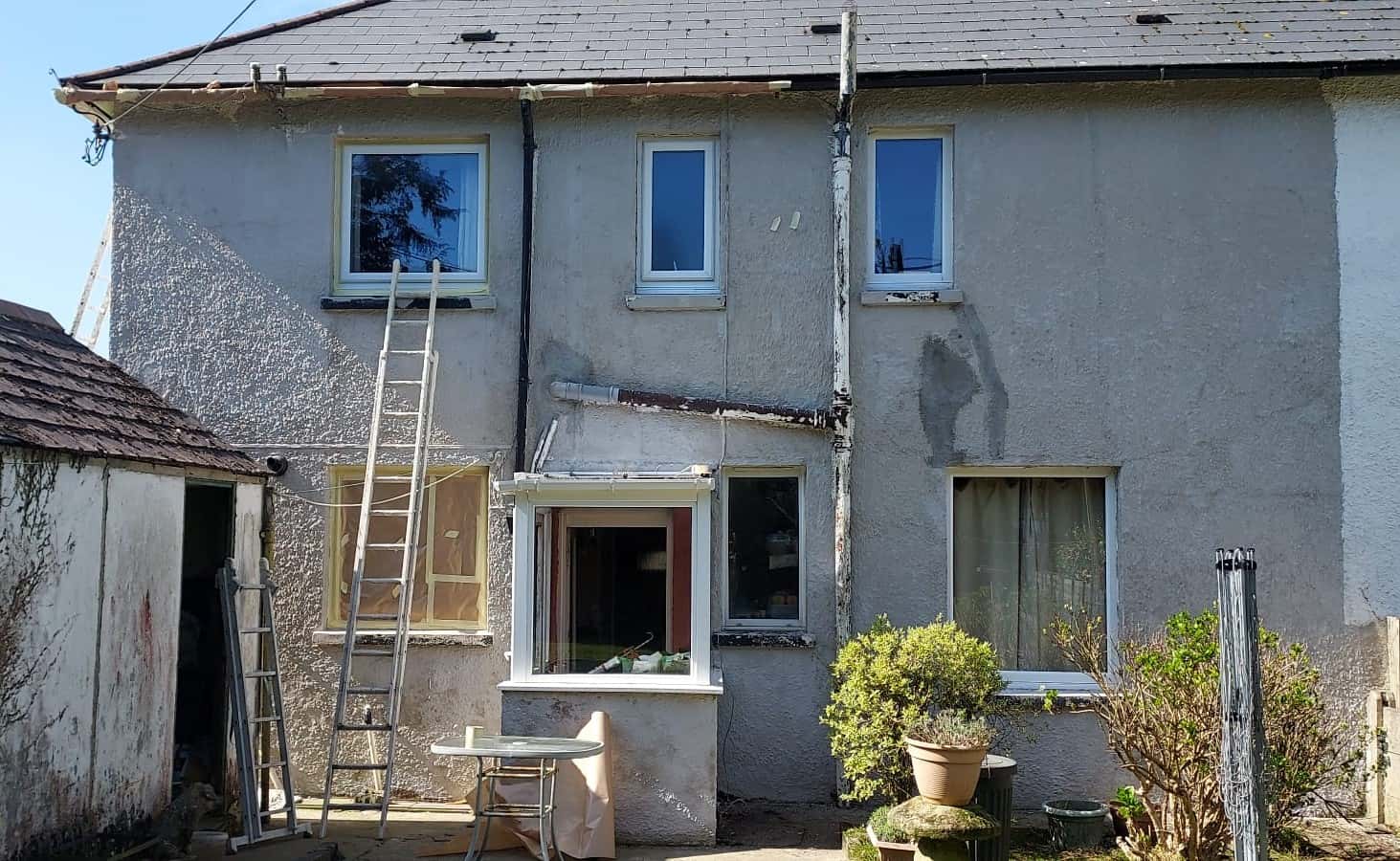 An ex council house in Callington, Cornwall, needing a paint job